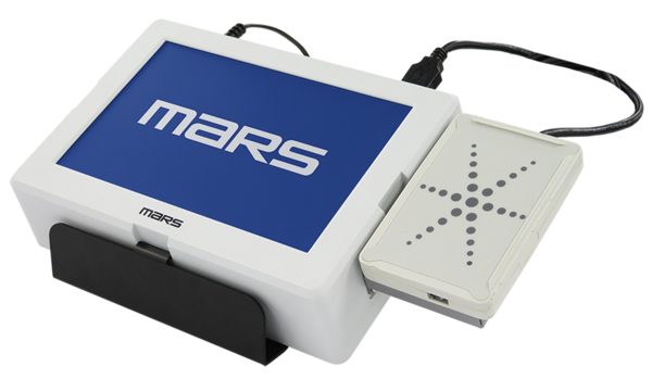 NFC IP-2対応リーダライタと合体してリーダライタ一体型端末としても利用可能