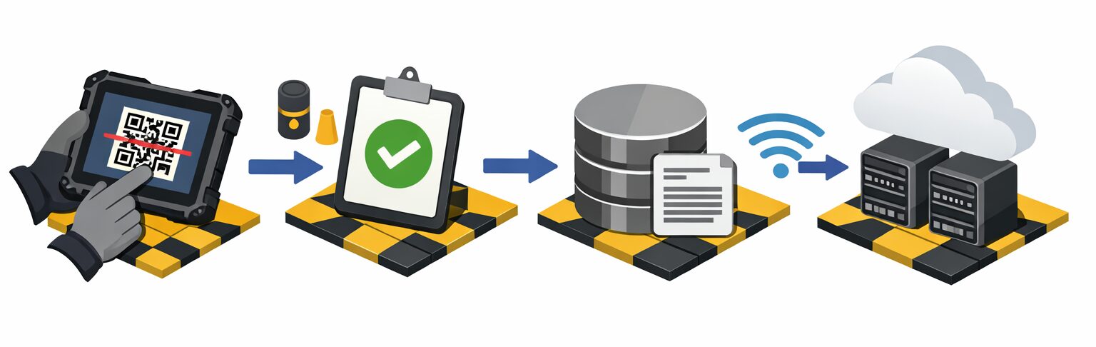 防爆端末×バーコード運用で「その場で照合、その場で記録」